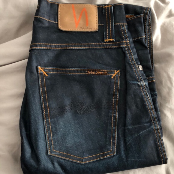 Men’s Nudie Coated Jeans - Picture 1 of 4